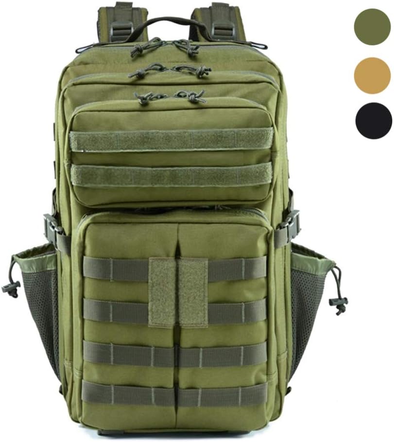 LHI 45L 900D Water Resistance Tactical Backpack Military 3P Backpack for Daily Use and Outdoor Activities
