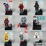 0160-0168 Iron Man 9pcs/set of small particles new Bricks Blocks Sets Figures Minifigures Learning Toys Compatible With Lego
