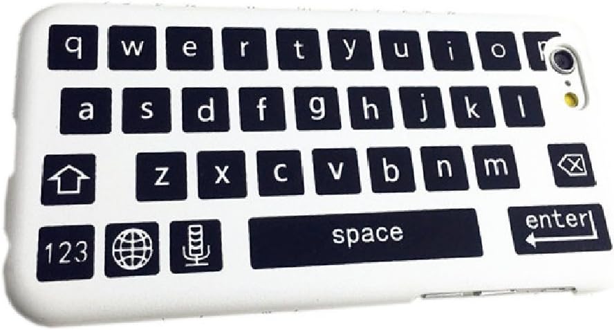 Amazon 創意キーボードデザイン面白い2種類目立つカップルタイププラスチック素材丈夫プレゼントにも最適iphone6 6s Iphone6plus 6splus対応ケース カバーアイフォンケース 携帯電話アクセサリ 携帯ケース 保護ケース 人気 おしゃれ Iphone6 6s ホワイト ケース