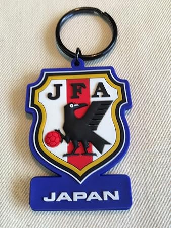 Amazon Jリーグエンタープライズ日本代表ラバ キーホルダー エンブレム Jリーグエンタープライズ スポーツ アウトドア