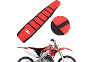 AnXin Red/Black Gripper Soft Motorcycle Seat Cover for CR125R CR250R 2000-2008 CRF450R 2002-2004