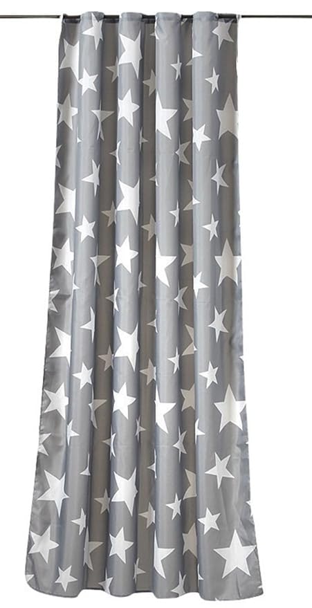 Rideau De Douche étoiles Gris Blanc 180 X 180 Cm Rideau Pour