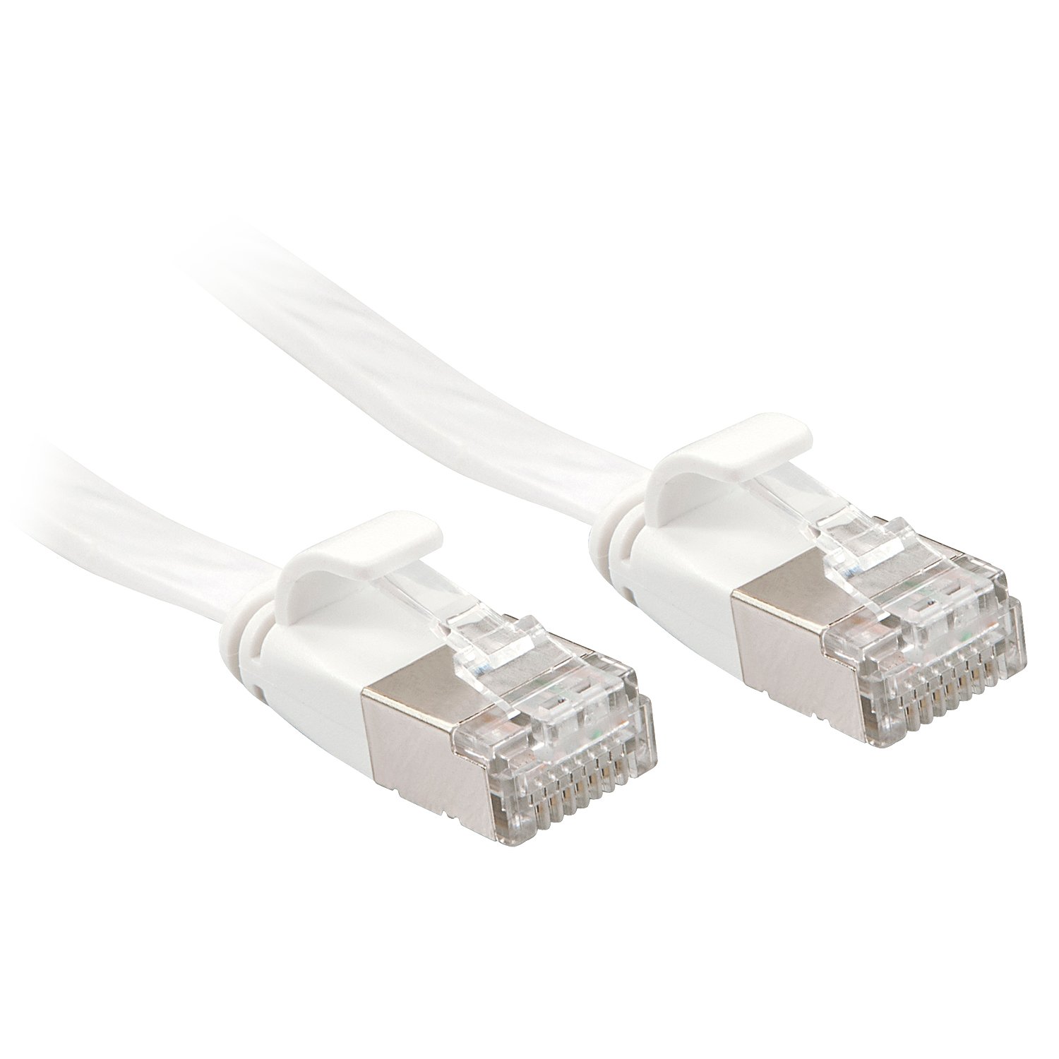 Lindy Cat. 6 Flat Network Cable U/FTP, White, 10 M