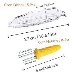 PEOUWNES Stainless Steel Corn Holders - 16 Pack