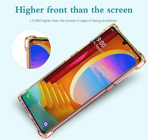 Custodia Trasparente Per LG Velvet / LG Velvet 5G LMG910EMW – Cover Morbida TPU Antiurdo, Ultra Sottile E Antigiallo – Silicone Protettivo Per Ragazze E Uomini - 2