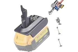 UNIKI for Dyson V7 Battery Adapter Compatible with DeWalt 20V&60V Lithium Battery to Work for V7 Motorhead Pro, V7 Trigger, V7 Fluffy HEPA, V7 Absolute HEPA Vacuum Cleaners