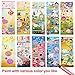 Stickers 1500+, 24 Different Scenes, Puffy Stickers Plus Filling Color Cards, Kids Cognition Stickers for Boys and Girls Toddlers, Including: Dinosaurs, Fishes,Space, Cars, Smiley Faces and More