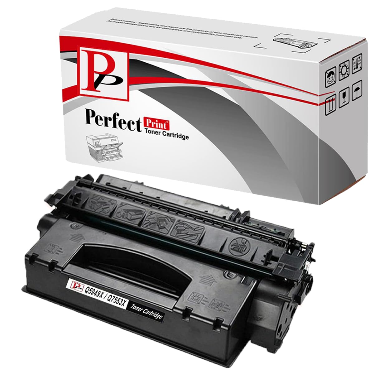 PerfectPrint Compatible Toner Cartridge Replacement for HP LaserJet M2727nf MFP M2727nfs MFP P2014 P2014n P2015 P2015d P2015dn P2015dtn P2015n P2015x Q7553X (Black, Single-Pack)