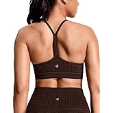 HeyNuts to Freest Womens Y Back Sports Bra, Spaghetti Strap Racerback Low Impact Workout Yoga Tops Padded A-C Cups *Updated