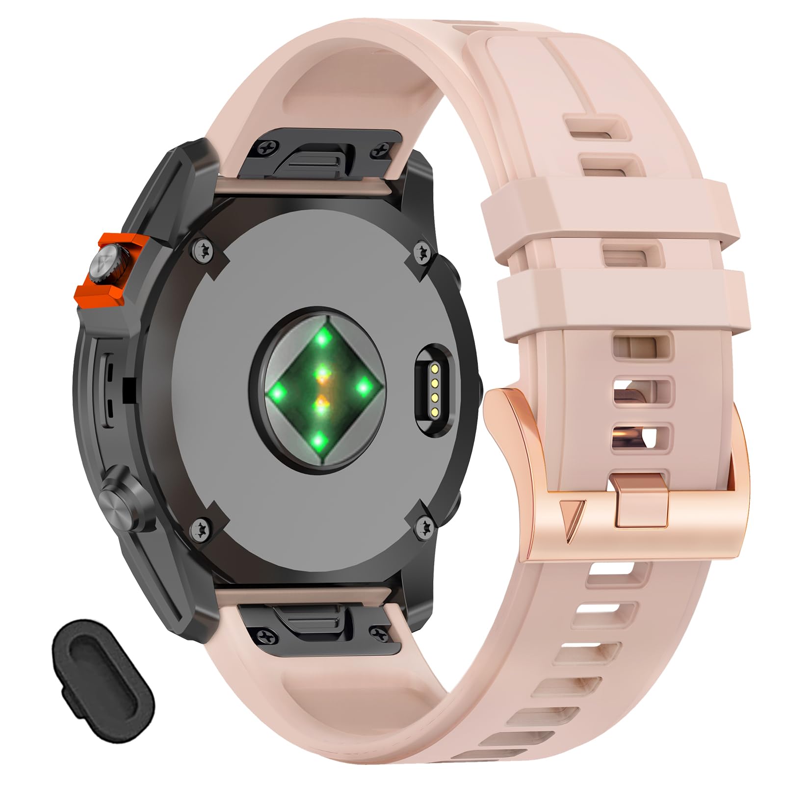 Photo 1 of 26mm Quickfit Watch Bands Compatible With Garmin Tactix 8 7/Fenix 8 Pro AMOLED 51mm/Fenix 7X pro/7X/6X Pro/6X/5X Plus/5X/3 HR/3,Silicone Sport Strap for Quatix 8/epix Pro 51mm/Enduro 3 2