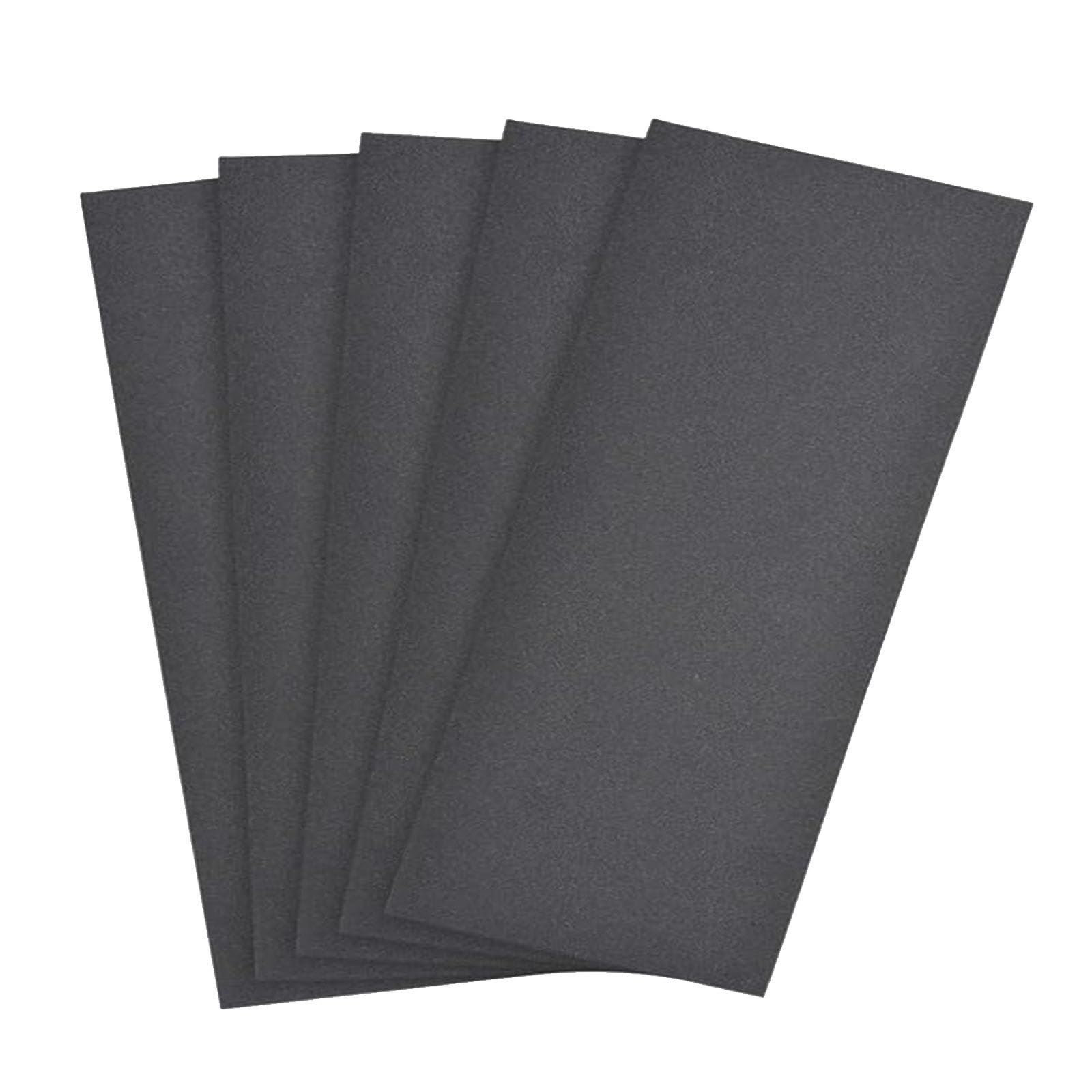 MACHSWON 9 x 3.6inch Wet Dry Silicone Carbide Paper Waterproof Sandpaper for Wood Furniture Finishing, Metal Sanding 5pcs 500 Grits