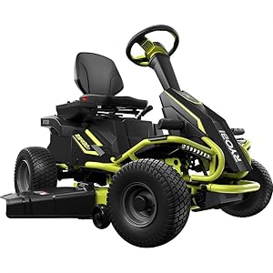 Ryobi Electric Rear Engine Riding Lawn Mower - Best Battery-Powered Tractor