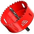 Hole Saw 3 1/8” (79mm) for Wood and Plastic, HSS Bi-Metal Hole Cutter Core Drill Bit for Drywall, PVC Boards, Fiberglass and Vent Pipes