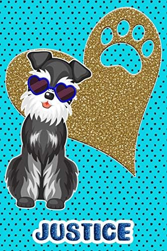 Schnauzer Life Justice: College Ruled | Composition Book | Diary | Lined Journal | Blue Paperback – 25 Mar 2019