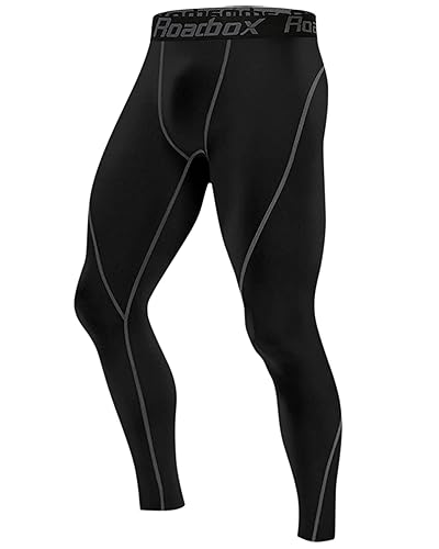 Roadbox Compression Pants Men Cooling Dry Base Layer Bottoms