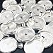 Dcatcher 24 PCS Bezel Pendant Trays Round Cabochon Settings Trays Pendant Blanks, 25mm Diameter, Silver
