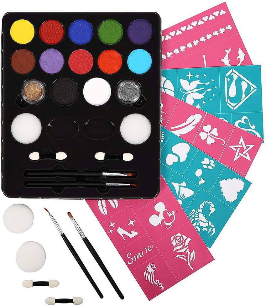 Maydear Face Body Paint Kits for Kids (12 Color Palette