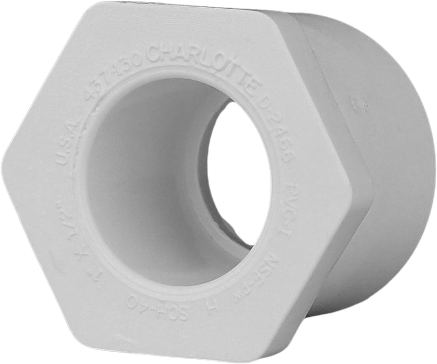 CHARLOTTE PIPE 1 x 1/2 SCH40 Reducer Bushing SPGXS Pressure (1 Unit Piece)
