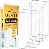 [5-PACK] - Mr Shield For Samsung Galaxy Note 4 [Tempered Glass] Screen Protector [0.3mm Ultra Thin 9H Hardness 2.5D Round Edge] with Lifetime Replacement Warranty