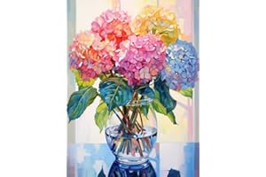 AIBOERL Diamond Painting Kits, vases 5D DIY Full Drill Diamond Art Painting Kits for Adults, Seaside Diamond Painting Gem Art Craft for Home Wall Decor (11.8 * 15.8 inch