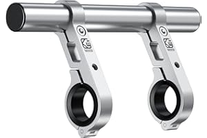 BRCOVAN Aluminum Alloy Handlebar Extender for Bicycle & Motorcycle, Bike Handlebar Extensions with Double Mounting Clamp Bracket, Fit for Round Rails 0.87'' / 1'' / 1.125'' / 1.26'' in Diameter