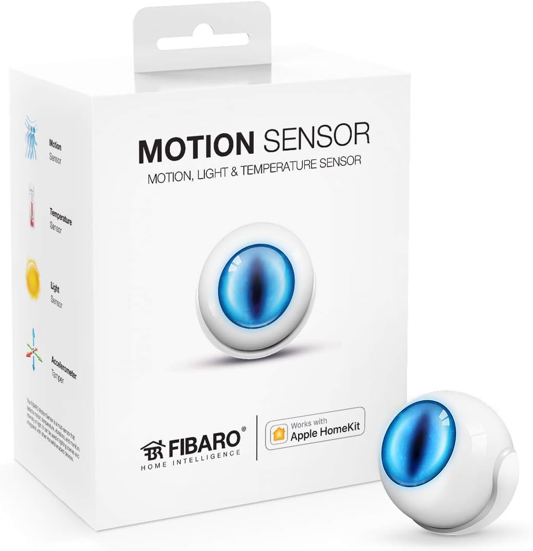 Fibaro USA FGBHMS-001 Motion Sensor, HomeKit-enabled Multi-Sensor