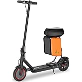 Electric Scooter for Adults with Seat, 350W Motor, 30KM/H Top Speed & 34KM Max Range– Foldable Commuter E-Scooter with App Co