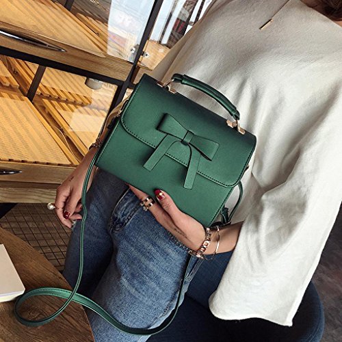 Hot Sale! Clearance! Women Bag,TodaiesWomen Bag Bowknot Pure Color Messenger Bags Shoulder Bag 2017 (22918cm, Green)