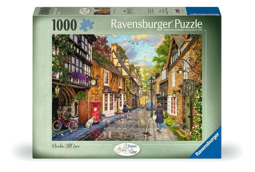 Ravensburger Down the Lane No.2 Meadow Hill Lane 1000 Piece Jigsaw Puzzles for Adults and Kids Age 12 Years Up