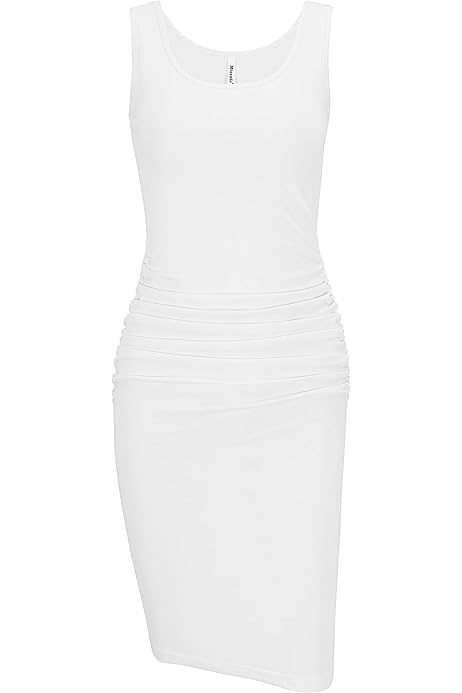 white tank dress bodycon