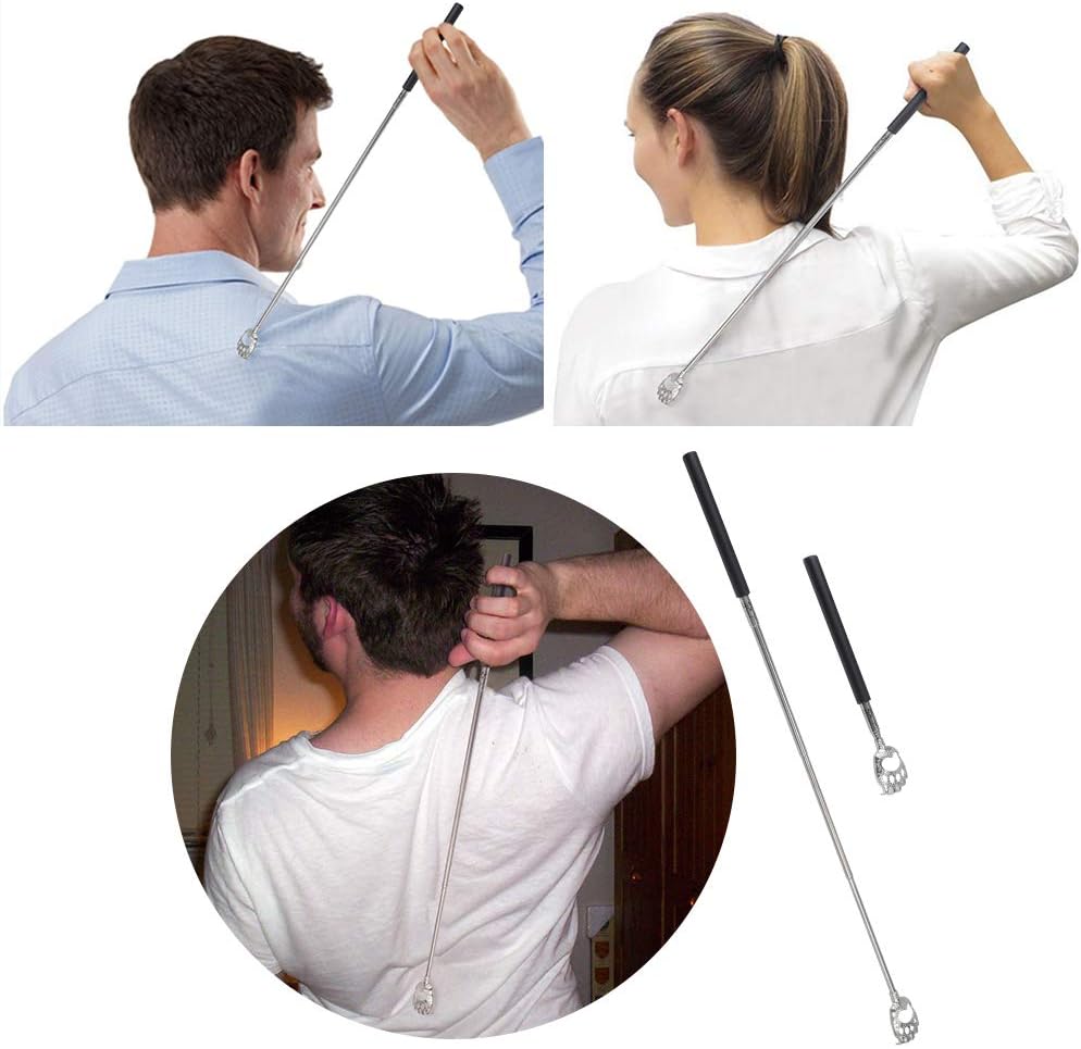 WOVTE Bear Claw Black Telescopic Back Scratcher: Health & Personal Care