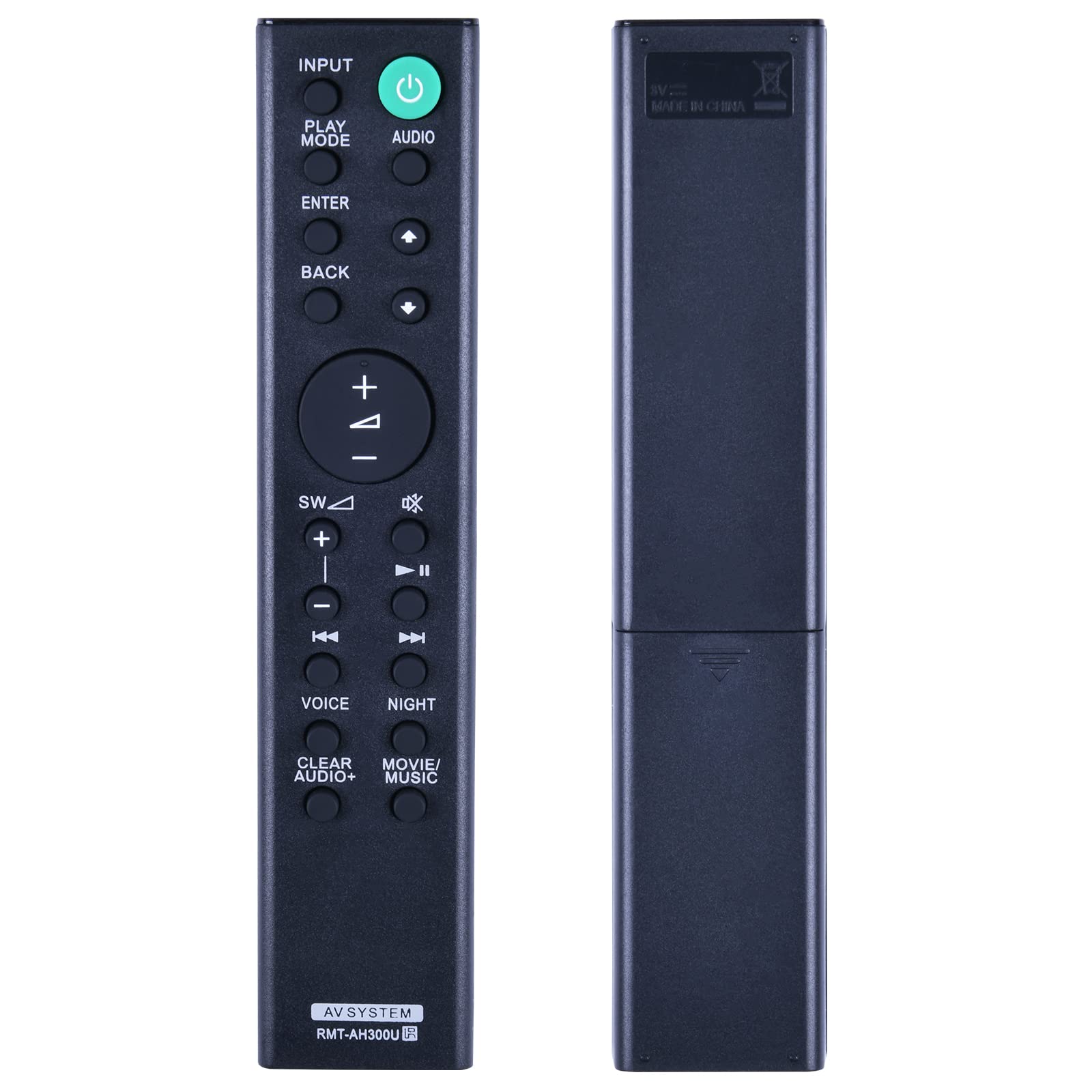 TCNOUMT Replacement RMT-AH300U Sony Sound Bar Remote Control Compatible for Sony Soundbar Home Theater System RMTAH300U HT-CT290 HT-CT291 SA-CT290 SA-CT291 HTCT290 HTCT291 SACT290 SACT291