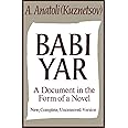 Babi Yar: A Document in the Form of a Novel; New, Complete, Uncensored Version