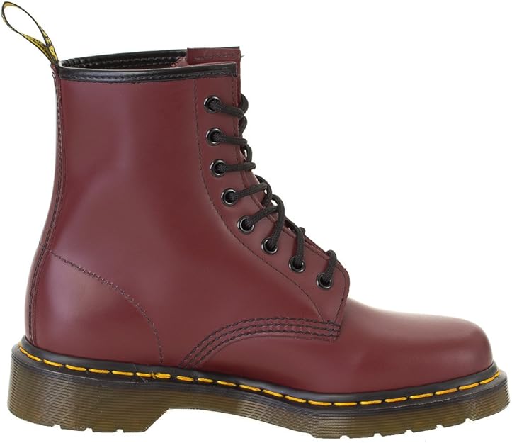 cherry red smooth doc martens