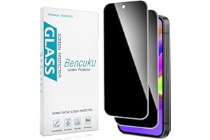 (2 Pack) Bencuku Privacy Screen Protector for Google Pixel 10a Anti Spy Private Tempered Glass, Support Fingerprint Unlock, A