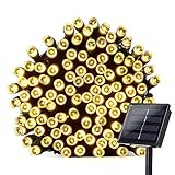Lumitify Solar Christmas String Lights, 72ft 200 LED Fairy Solar Lights Decorative String Lights for Christmas, Home, Lawn, Patio, Garden, Wedding, Party and Holiday(Warm White)
