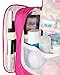 Compact Hanging Toiletry Bag Flat Bottom Unisex Toiletry Storage Organizer for Travel - Durable, Water-Resistant, & Stylish - with Sturdy Hanging Hook Rose