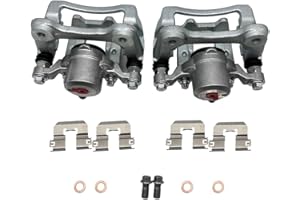 BYD-MKIND 1A-NBY 2PCS Rear Left & Right Disc Brake Caliper Assembly with Bracket for 2011-2015 Hyundai Sonata, for 2011-2015 Kia Optima 19B6456 19B6457 58311-3QA10 58310-3QA10 S01-015