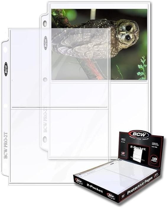 BCW 25ct Photo Archival Storage Binder Pages, 2Pocket, 5x7Inch Amazon.ca Home & Kitchen