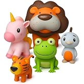 SplashEZ Animal Toy, Mold Free Bath Toys for Toddlers &amp; Kids, No Hole Bath Toy for Bathtub, Pool, Shower for Boys &amp; Girls