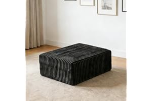 B.Sauraseng 28.74“ Ottoman Corduroy Modular Sectional Couches for Living Room, Boneless Couch Foot Stools No Assembly Require