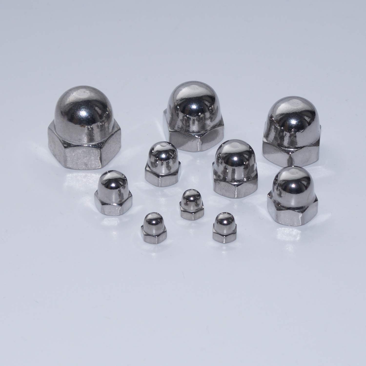 Acorn Nuts M10 6 Pieces Hex Cap Nuts High Form DIN 1587 A2 Stainless Steel