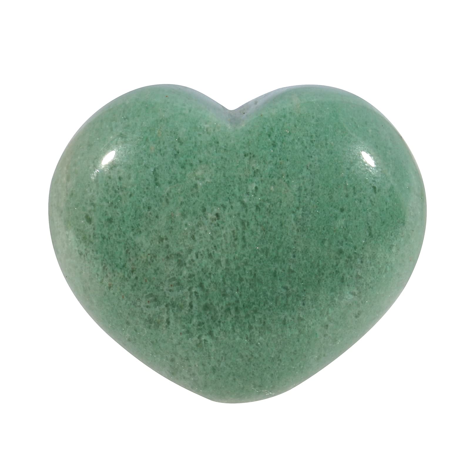 Lovionus89 Natural Green Aventurine Healing Heart Shape Crystal Stone, Polished Semi-Precious Stone for Love, Wellness Positive Energy | Reiki Chakra Meditation(1.8 Inch)