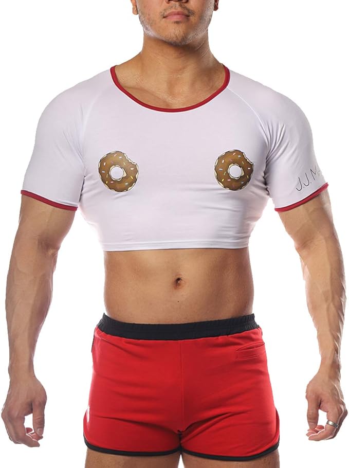 Mens cropped t shirt Clearance