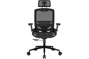Cougar Speeder One Ergonomic Office/Gaming Chair – Adjustable Lumbar Support, 3D Headrest, Lockable Tilt, 3D Armrests, Breath
