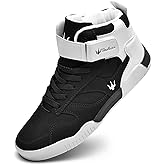 KUXIE Shoes Men's High Top Fashion Sneakers Outdoor Casual Sports Shoes Training Leather Shoes Mens Flats