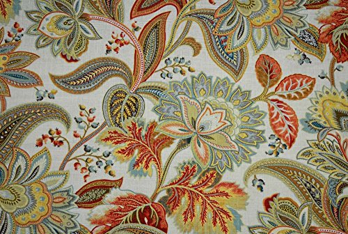 Jacobean Floral Print Valdosta Tapestry Swavelle Mill Creek Fabric