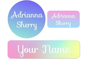 105 Pcs Personalized Labels for Kids Custom Name Labels Stickers Waterproof for Lunchbox Water Bottles School Supplies