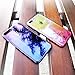 FLOVEME Apple iPhone 7/iPhone 8 Case, Luxury Slim Fit Gradual Colorful Gradient Change Color Ultra Thin Lightweight Electroplating Bumper Anti-Drop Clear Hard Back Cover Holder, Transparent Purple
