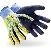 HexArmor Cut-Resistant Impact Protection Nitrile Palm Knit Work Gloves | Helix® Core 3010 |